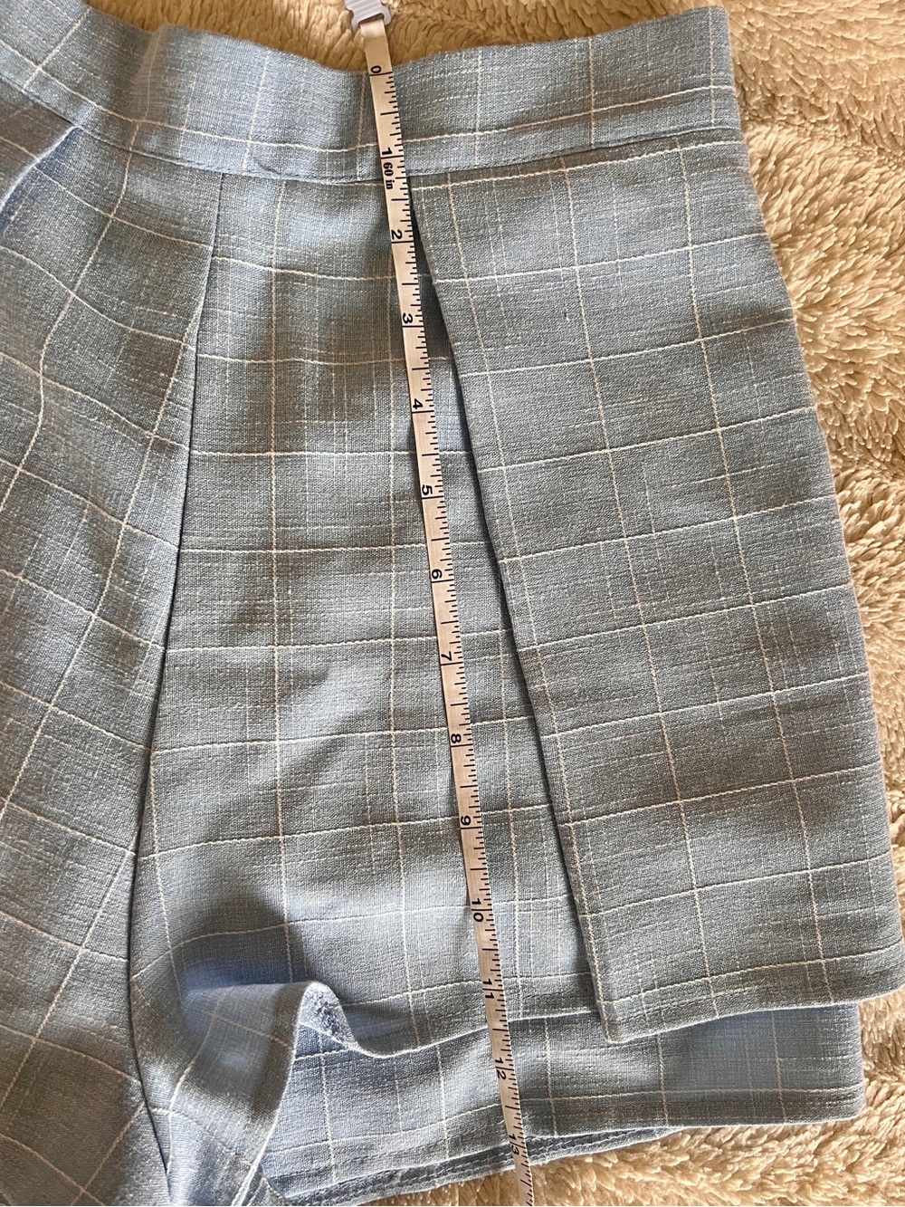 Blue checked shorts - Picture 7 of 7
